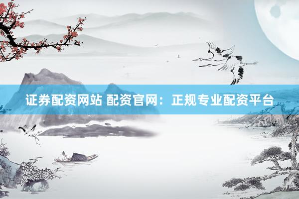证券配资网站 配资官网：正规专业配资平台