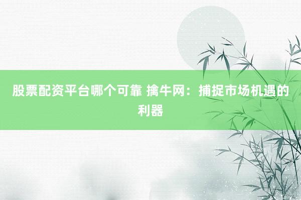 股票配资平台哪个可靠 擒牛网：捕捉市场机遇的利器